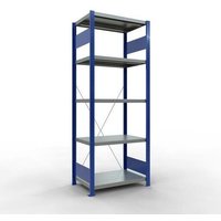 Schulte Fachbodenregal MULTIplus250 Stecksystem Grundregal HxBxT 200x75x50cm 5 Ebenen Fachlast 250kg Enzianblau/Verzinkt - Enzianblau/Verzinkt von SCHULTE LAGERTECHNIK