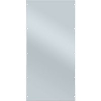 Schulte Lagertechnik - Vollblech-Seitenwand für Schulte Fachbodenregale mit Stecksystem HxT 105x60cm Lichtgrau - Hellgrau von SCHULTE LAGERTECHNIK