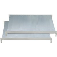 Zusatzebene für Schulte Doppel-Kanbanregal MULTIplus150 BxT 100x50cm Traglast 150kg ohne Trenn- und Seitenführungen Verzinkt - Verzinkt von SCHULTE LAGERTECHNIK