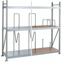 Zusatzebene mit Spanplatten für Schulte Weitspannregal ws 3000 BxT 2250x60cm Fachlast 500kg Verzinkt - Verzinkt von SCHULTE LAGERTECHNIK