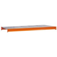 Zusatzebene mit Stahlpaneelen für Schulte Weitspannregal W 100 BxT 214x120cm Fachlast 668kg Orange/Verzinkt - Orange/Verzinkt von SCHULTE LAGERTECHNIK