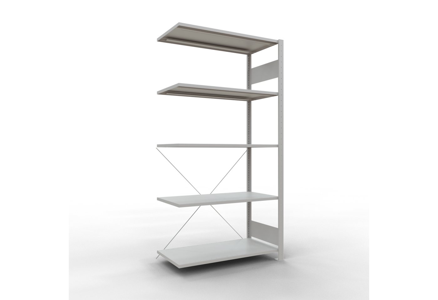 SCHULTE Lagertechnik Steckregal Anbauregal, Fachbodenregal MULTIplus150, 2000 x 1000 x 500 mm von SCHULTE Lagertechnik