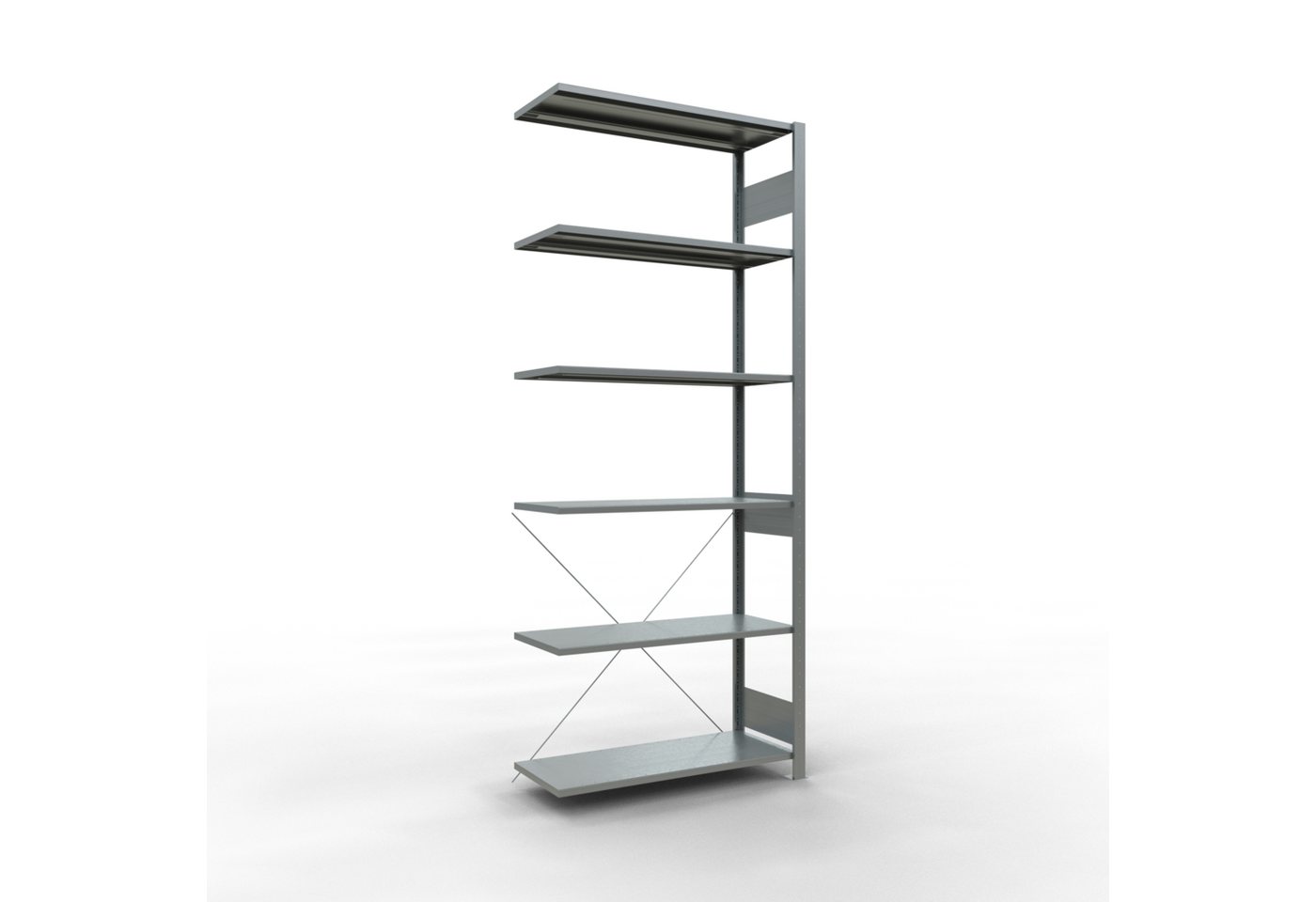 SCHULTE Lagertechnik Steckregal Anbauregal, Fachbodenregal MULTIplus85, 2500 x 1000 x 400 mm von SCHULTE Lagertechnik