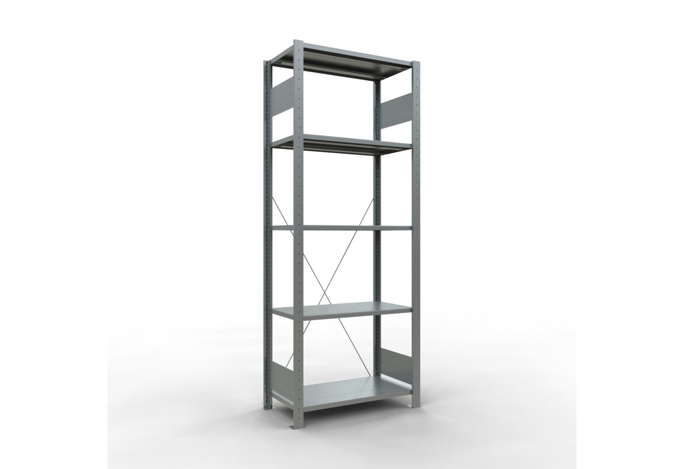 SCHULTE Lagertechnik Steckregal Fachbodenregal Stecksystem MULTIplus150, 2000 x 750 x 400 mm (HxBxT) von SCHULTE Lagertechnik