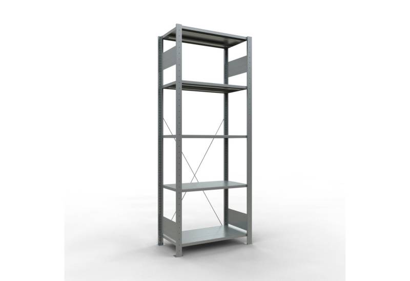 SCHULTE Lagertechnik Steckregal Fachbodenregal Stecksystem MULTIplus150, 2000 x 750 x 400 mm (HxBxT) von SCHULTE Lagertechnik