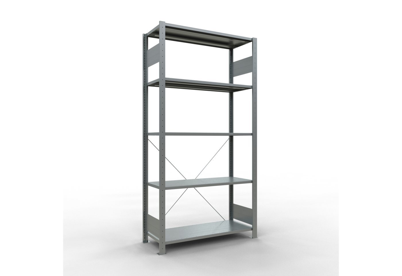 SCHULTE Lagertechnik Steckregal Fachbodenregal Stecksystem MULTIplus85, 2000 x 1000 x 400 mm (HxBxT) von SCHULTE Lagertechnik