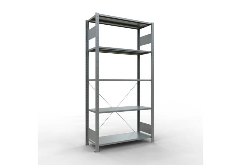 SCHULTE Lagertechnik Steckregal Fachbodenregal Stecksystem MULTIplus85, 2000 x 1000 x 400 mm (HxBxT) von SCHULTE Lagertechnik