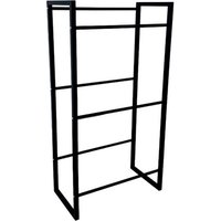 SCHULTE REGALWELT Flaschenkastenständer, 3 Ebenen, 57 x 115 x 32 cm (LxHxB), 120 Kg Feldlast, schwarz von SCHULTE REGALWELT