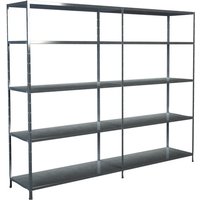 SCHULTE REGALWELT Grundregal mit Anbauregal, Metall, verzinkt, 10 Fachböden - silberfarben SCHULTE REGALWELT Grundregal mit Anbauregal, Metall, verzinkt, 10 Fachböden - silberfarben von SCHULTE REGALWELT