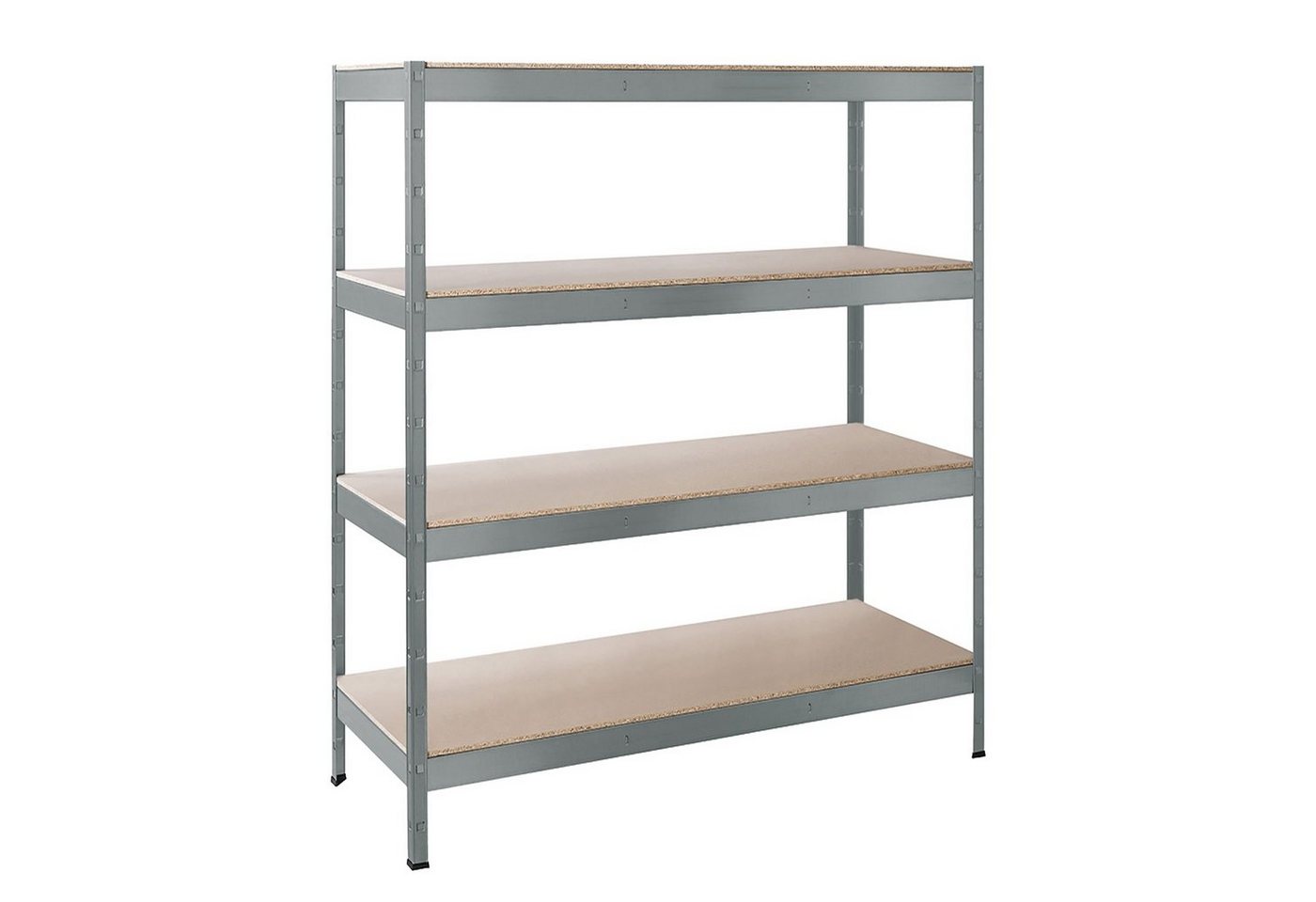 SCHULTE Regalwelt Schwerlastregal XXL mit 4 Holzböden, Traglast pro Ebene 250 kg, 180x160x60 cm (HxBxT) von SCHULTE Regalwelt