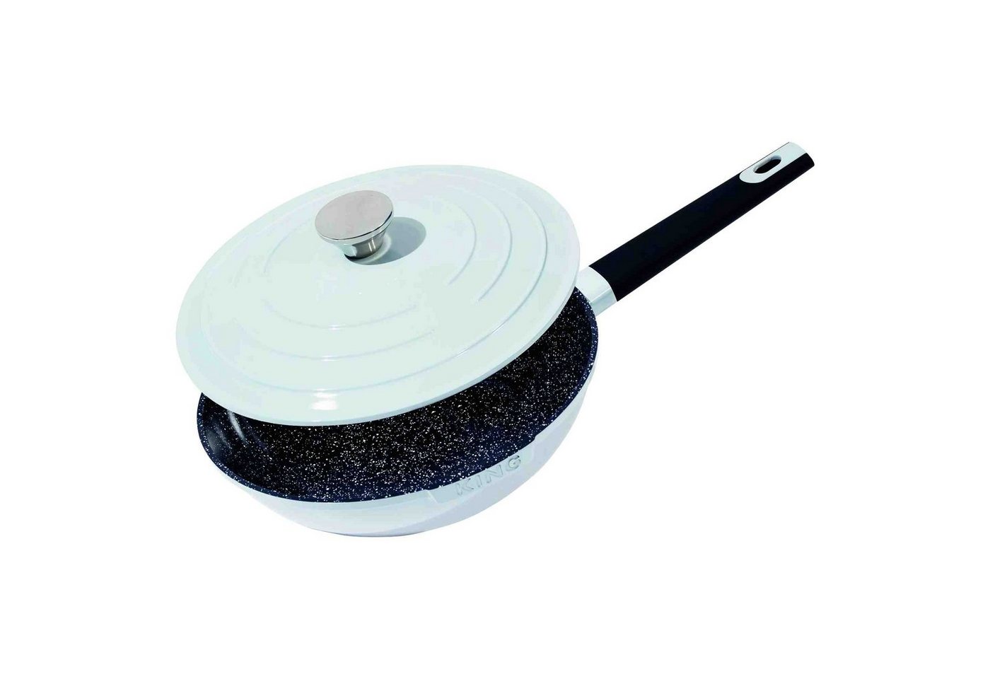 SCHULTE-UFER Wok Wok-Pfanne 28cm grau von SCHULTE-UFER