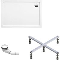 Duschwanne Adria 120x90 cm - Komplett Set mit Fußgestell und Ablaufgarnitur - Hochwertiges Sanitäracryl in Weiß glänzend - Schulte Duschwanne Adria 120x90 cm - Komplett Set mit Fußgestell und Ablaufgarnitur - Hochwertiges Sanitäracryl in Weiß glänzend - Schulte von SCHULTE