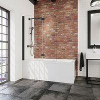 SCHULTE Badewannenfaltwand »Komfort «, 2-teilig, 112 x 140 cm, Mattschwarz SCHULTE Badewannenfaltwand »Komfort «, 2-teilig, 112 x 140 cm, Mattschwarz von SCHULTE