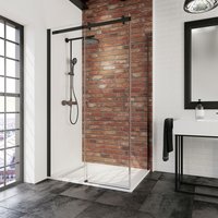 SCHULTE Duschkabine »Alexa Style 2.0«, Schiebetür inklusive SW, 120 x 90 x 200 cm, Mattschwarz von SCHULTE