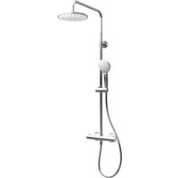 SCHULTE Duschsystem »Modern«, HxT: 110,4 x 47,5 cm, Messing, inkl. Thermostat - silberfarben SCHULTE Duschsystem »Modern«, HxT: 110,4 x 47,5 cm, Messing, inkl. Thermostat - silberfarben von SCHULTE