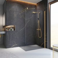 SCHULTE Duschwand »Alexa Style 2.0 «, 100 x 200 cm, Goldoptik - goldfarben | grau SCHULTE Duschwand »Alexa Style 2.0 «, 100 x 200 cm, Goldoptik - goldfarben | grau von SCHULTE