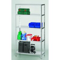 SCHULTE Lagerregale Steckregal Profiline Verzinkt 100,0 x 40,0 x 190,0 cm Silber von SCHULTE