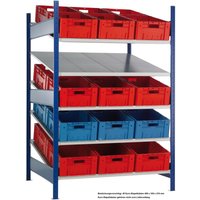 SCHULTE Schrägbodenregal XL, Grundfeld MULTIplus 150, 2000 x 1300 x 1200 mm von SCHULTE