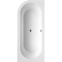 Schulte - Badewanne Lago Canto - 178x78 cm, aus hochwertigem Sanitäracryl, Weiß glänzend, Komplett Set inkl. Füßen und Ablauf, Version links von SCHULTE