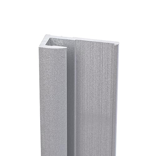 Schulte DecoDesign Profil Endprofil, 210 cm, Alu-Natur, Verbindungsprofil für Duschrückwände und Wandverkleidung bis 3 mm, D1901621 01 von Schulte