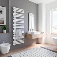 Schulte - Designheizkörper Emma, pulverbeschichtet in dem Farbton Alpinweiß, Größe: 176,4 x 60 cm von SCHULTE