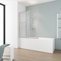 Schulte - Duschabtrennung 2-teilig – Höhe 1400 mm, Breite 700–1180 mm, ausziehbar, schwenkbar, Kunstglas, Alu Natur, Handtuchhalter Schulte - Duschabtrennung 2-teilig – Höhe 1400 mm, Breite 700–1180 mm, ausziehbar, schwenkbar, Kunstglas, Alu Natur, Handtuchhalter von SCHULTE