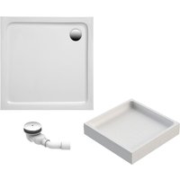 Duschwanne Adria - aus hochwertigem Sanitäracryl, Komplett Set inkl. Wannenträger und Ablauf, Farbe: Weiß, Größe: 90 x 90 cm - Schulte Duschwanne Adria - aus hochwertigem Sanitäracryl, Komplett Set inkl. Wannenträger und Ablauf, Farbe: Weiß, Größe: 90 x 90 cm - Schulte von SCHULTE