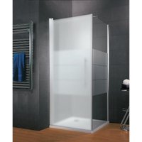 Schulte Sonderposten Walk In, ESG Sicherheitsglas Softcube inkl. Beschichtung, Profilfarbe Alu Natur, Größe 87 x 190 cm - Alu Natur von SCHULTE