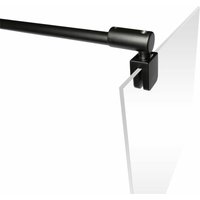 Schulte - Stabilisator für 5-8 mm Glas, kürzbar und winkelbar, Haltestange für Glas/Wand Stabilisation, Wandhalterung für Duschwand, Mattschwarz, von SCHULTE