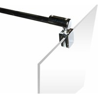 Stabilisator für 5-8 mm Glas, kürzbar und winkelbar, Haltestange für Glas/Wand Stabilisation, Wandhalterung für Duschwand, Chromoptik, Individuell Stabilisator für 5-8 mm Glas, kürzbar und winkelbar, Haltestange für Glas/Wand Stabilisation, Wandhalterung für Duschwand, Chromoptik, Individuell von SCHULTE