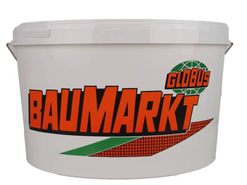 Kunststoff - Eimer Globus 12,5 L weiß mit Deckel von SCHULZ