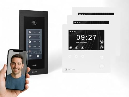 SCHUTZER Balter EVO 2-Draht Bus Video Türsprechanlage Komplettsystem mit 150° Weitwinkelkamera 3x7 Touchscreen-Monitor Interkom Nachtsicht-LEDs SCHUTZER Balter EVO 2-Draht Bus Video Türsprechanlage Komplettsystem mit 150° Weitwinkelkamera 3x7 Touchscreen-Monitor Interkom Nachtsicht-LEDs von SCHUTZER