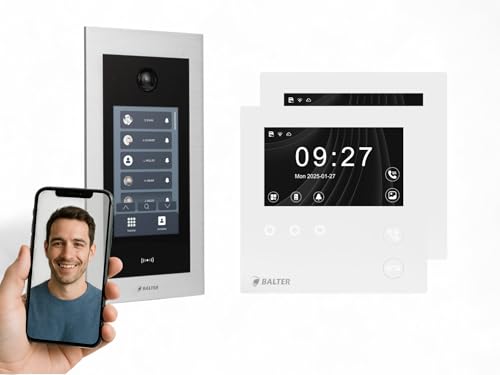 SCHUTZER Balter EVO 2-Draht Bus Video Türsprechanlage Komplettsystem mit 175° Weitwinkelkamera 2x7 Touchscreen-Monitor Interkom Nachtsicht-LEDs SCHUTZER Balter EVO 2-Draht Bus Video Türsprechanlage Komplettsystem mit 175° Weitwinkelkamera 2x7 Touchscreen-Monitor Interkom Nachtsicht-LEDs von SCHUTZER