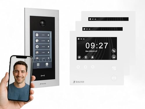 SCHUTZER Balter EVO 2-Draht Bus Video Türsprechanlage Komplettsystem mit 175° Weitwinkelkamera 3x7 Touchscreen-Monitor Interkom Nachtsicht-LEDs SCHUTZER Balter EVO 2-Draht Bus Video Türsprechanlage Komplettsystem mit 175° Weitwinkelkamera 3x7 Touchscreen-Monitor Interkom Nachtsicht-LEDs von SCHUTZER