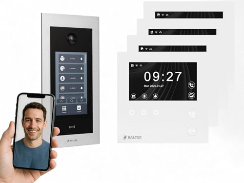 SCHUTZER Balter EVO 2-Draht Bus Video Türsprechanlage Komplettsystem mit 175° Weitwinkelkamera 4x7 Touchscreen-Monitor Interkom Nachtsicht-LEDs SCHUTZER Balter EVO 2-Draht Bus Video Türsprechanlage Komplettsystem mit 175° Weitwinkelkamera 4x7 Touchscreen-Monitor Interkom Nachtsicht-LEDs von SCHUTZER