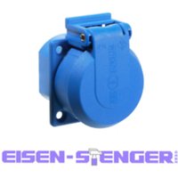 ROT - as Schwabe SchukoEinbaudose 250V 16A1fach mit Klappdeckel, blau 45085 von ROT