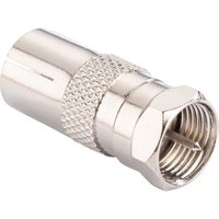 Schwaiger Gmbh - Schwaiger Koaxial Adapter UEST9300 531 silber, 1x f Stecker / 1x iec Buchse F-Stecker von SCHWAIGER GMBH