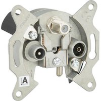 SCHWAIGER 3-Loch-Richtkopplerdose, Silber, Metall, Fernsehgeräte, SAT-Anlagen, Receiver - silberfarben SCHWAIGER 3-Loch-Richtkopplerdose, Silber, Metall, Fernsehgeräte, SAT-Anlagen, Receiver - silberfarben von SCHWAIGER