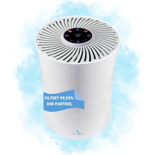 SCHWAIGER 658002 Luftreiniger Air Purifier H13 HEPA Filter Smart Sensor Aktivkohlefilter 99.95% Reinigung CADR 125m³/h 4 Lüftungsstugen Timer & Sleep-Modus allergikergeeignet von SCHWAIGER