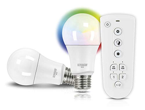 SCHWAIGER -HALSET300- LED Leuchtmittel Set (E27) RGBW Multicolor LightSmart Home, Smart Living, H4You von SCHWAIGER