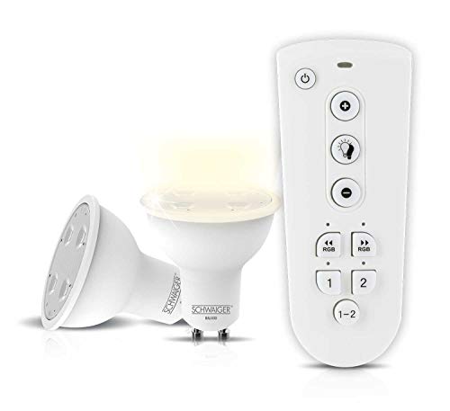 SCHWAIGER -HALSET400- LED Leuchtmittel Set (GU10) als dimmbares WohnlichtSmart Home, Smart Living, H4You von SCHWAIGER