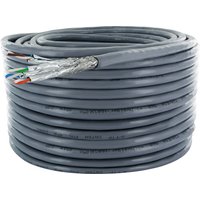 SCHWAIGER Kabel, S/FTP-Inst.-kabel CAT6a unkonfektioniert 50 m, grau von SCHWAIGER