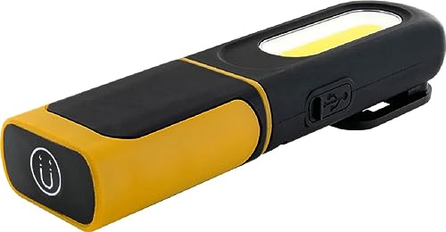 SCHWAIGER LED Arbeitsleuchte AKKU mit Taschenlampe 5W schwarz/gelb von SCHWAIGER