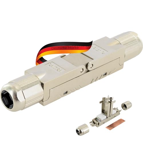 SCHWAIGER NKSV1 531 Netzwerkkabel-Verbinder Netzwerk-Adapter CAT6a 8-polig Keystone Verbindung Kabel-Zubehör Kupplung Netzwerk-Kupplung von SCHWAIGER