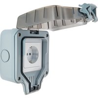 SCHWAIGER Schuko-Steckdose, IP66 mit 1x Schuko- Unterputzdose - grau SCHWAIGER Schuko-Steckdose, IP66 mit 1x Schuko- Unterputzdose - grau von SCHWAIGER
