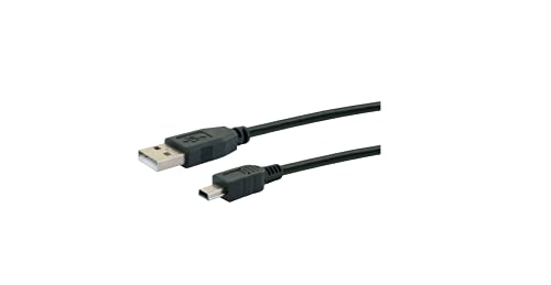 Schwaiger USB 2.0 Mini B Kabel A-> Ste Ste/1,8 m schwarz. von SCHWAIGER