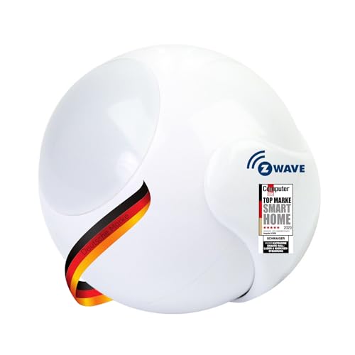 SCHWAIGER -ZHS06- 3 in 1 Bewegungsmelder/ Temperatursensor/ Helligkeitssensor/ Erschütterungsmelder/ Alarm/ Z-Wave/ Smart Home/ Steuerung per App/ Gateway benötigt von SCHWAIGER