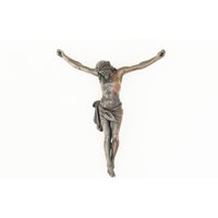 Jesus, Kruzifix in Kupfermetall, 19.jahrhundert von SCHWANSTE1N