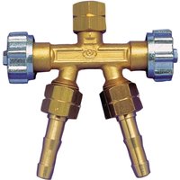 Schweisskraft - Schweißkraft 1701037 Doppelabzweigventil 1/4' rechts / Sauerstoff/Argon von SCHWEISSKRAFT