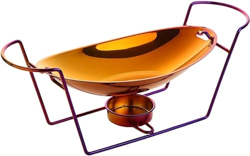 Chafing Dish-Chafer-Set aus 304 Edelstahl mit Lebensmittelpfanne und Chafing-Brennstoffhalter, Catering-Wärmer-Set, 1,5 l (Color : B) von SCHYWL